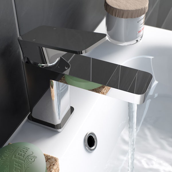 Kirke Connect basin mixer tap with click clack waste