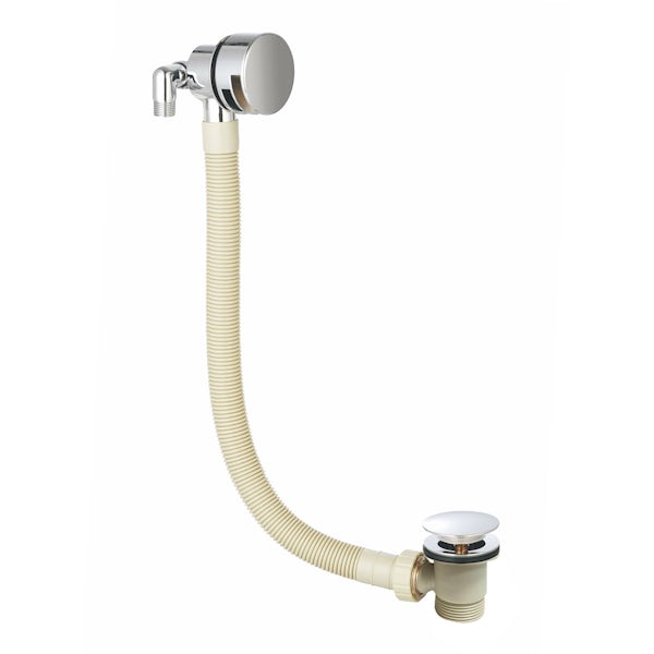 The Bath Co. Camberley concealed thermostatic mixer shower with ceiling arm and bath filler