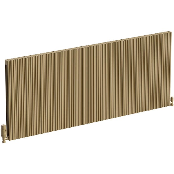 The Heating Co. Quebec matt bronze aluminium radiator