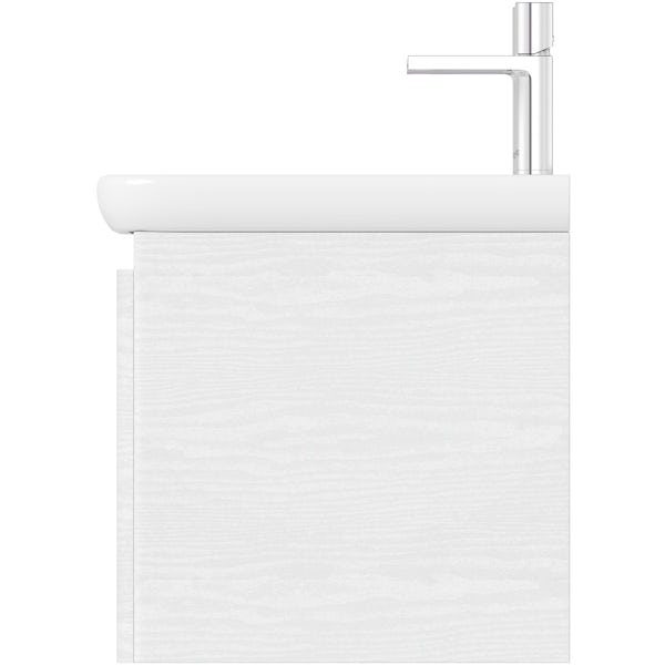 Mode Heath white wall hung vanity unit and basin 1200mm