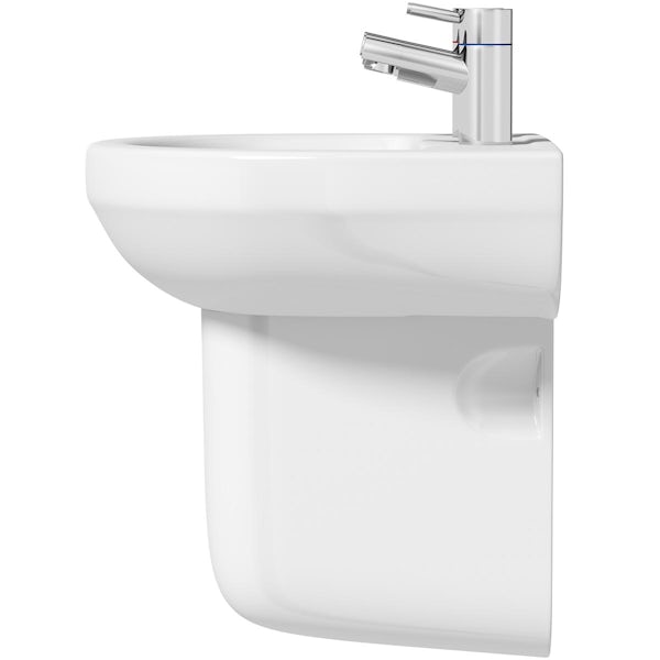 Orchard Eden II 510 semi pedestal basin with 2 tap holes