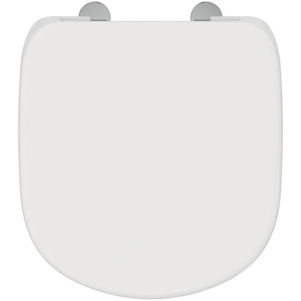Ideal Standard Tempo soft close toilet seat for short projection