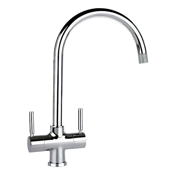 Leisure Traditional dual lever kitchen filter tap
