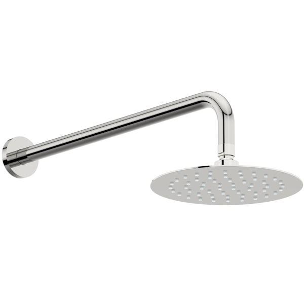 Kirke Curve concealed thermostatic mixer shower with wall arm and handset