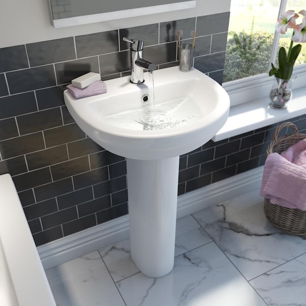 Orchard Eden II 510 full pedestal basin with 1 tap hole