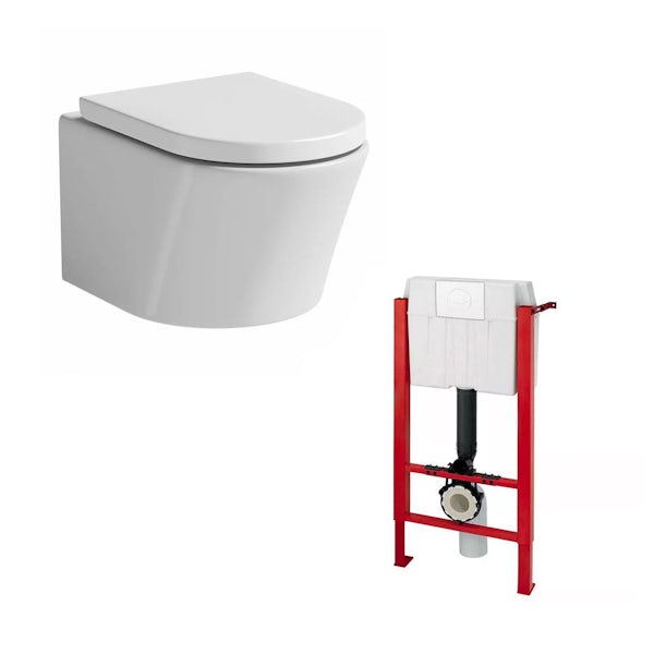 Tate Wall Hung Toilet and Wall Mounting Frame