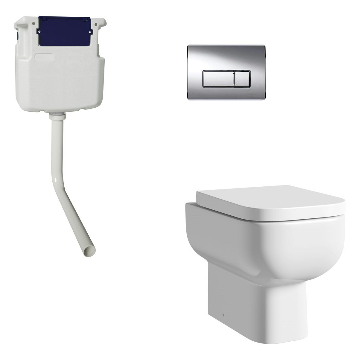 RAK Series 600 back to wall toilet with soft close seat, concealed