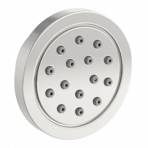 Mode Heath triple thermostatic complete shower set with body jets, sliding rail and ceiling shower head