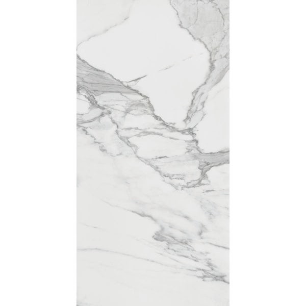 RAK Tech-Marble white statuario polished wall and floor tile 600mm x 1200mm