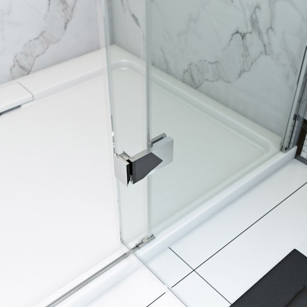 The Bath Co. Beaumont traditional 8mm hinged shower door