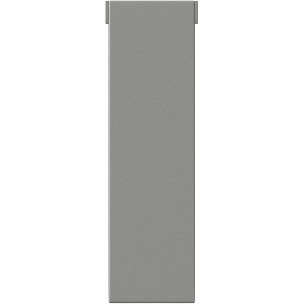 The Heating Co. Nova Scotia textured grey aluminium radiator