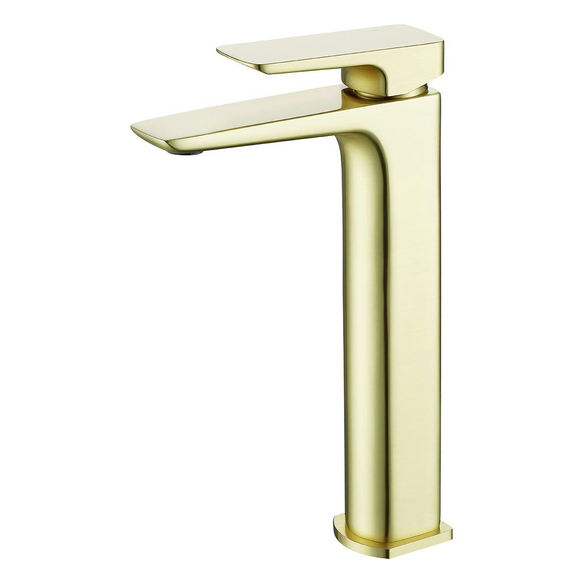 Mode Deacon brushed brass high rise basin mixer tap | VictoriaPlum.com