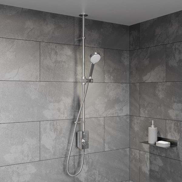 Aqualisa Visage Q Smart exposed shower pumped with adjustable handset