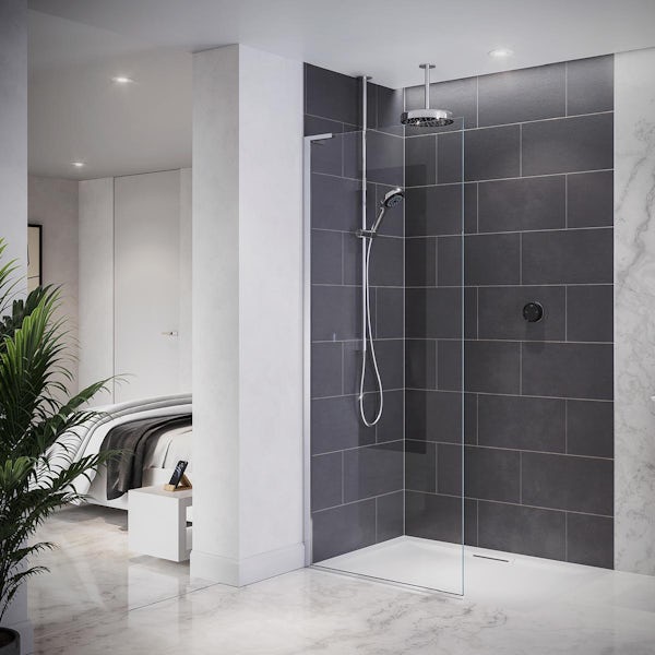 Mira Platinum pumped dual ceiling fed digital shower