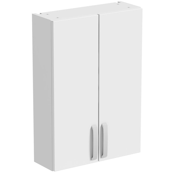 Mode Nouvel gloss white wall cabinet 500mm