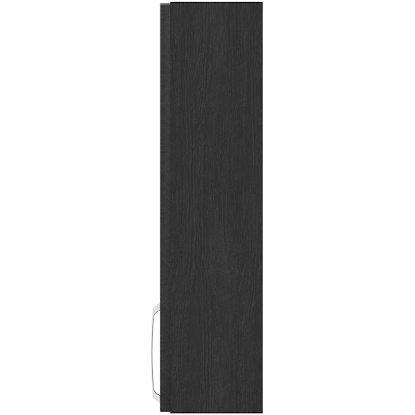 Reeves Nouvel quadro black wall hung cabinet 720 x 500mm