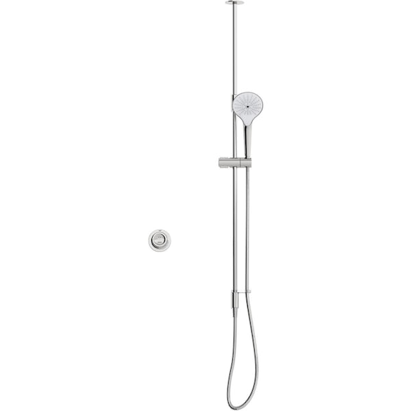 Mira Mode ceiling fed digital shower for high pressure and combi