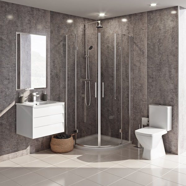 Grohe and Mode Cooper complete shower enclosure suite 900 x 900