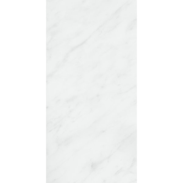 Mermaid Timeless Carrara Marble tongue and groove shower wall panel 2420 x 585