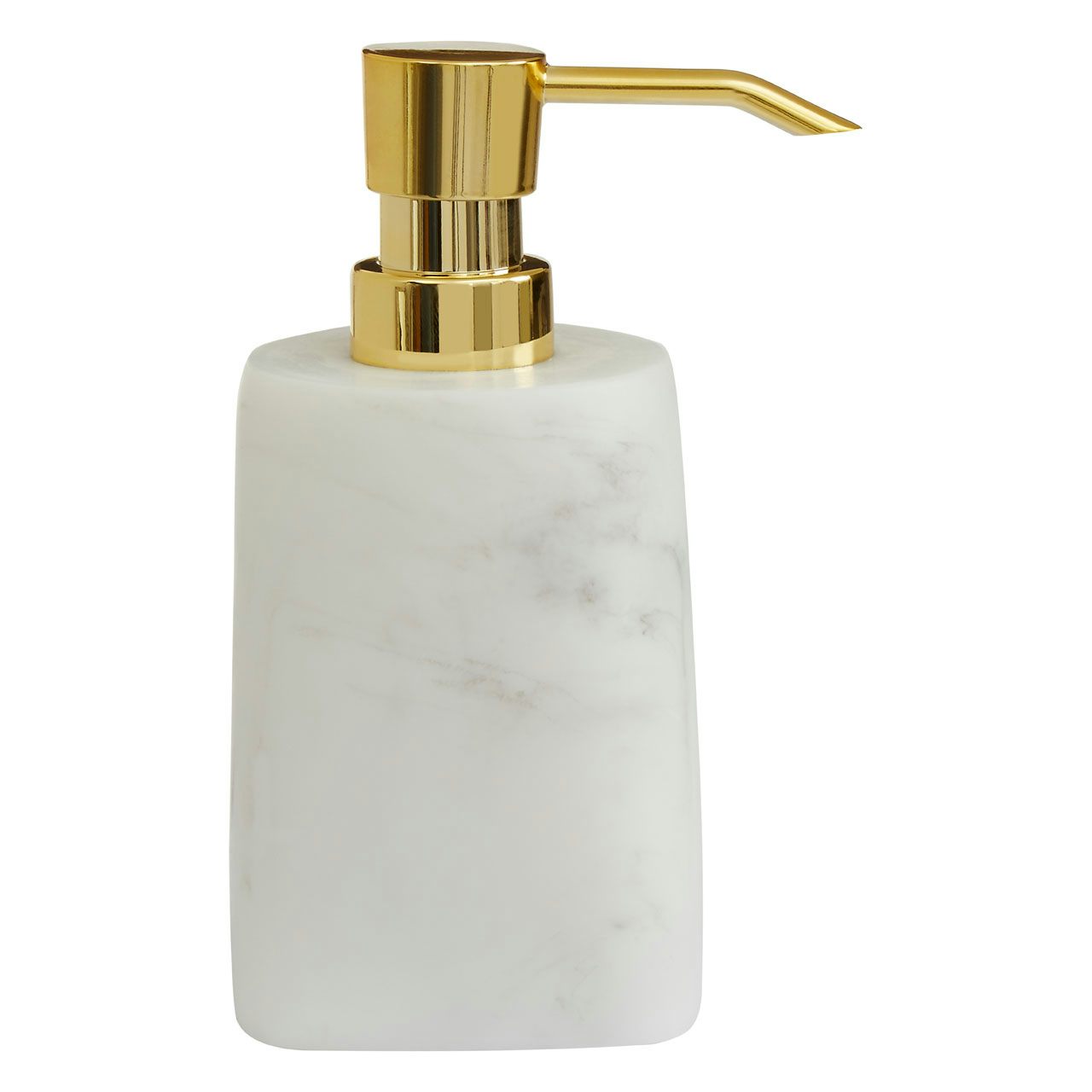 Accents Riviera smooth white marble soap dispenser