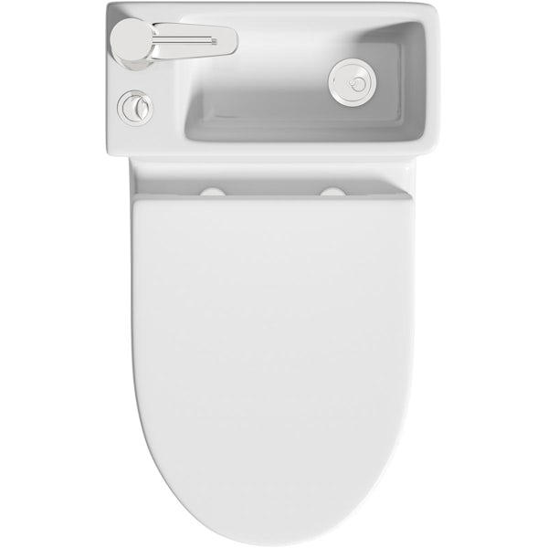 Mode Harrison compact cloakroom all in one toilet and basin with tap and waste