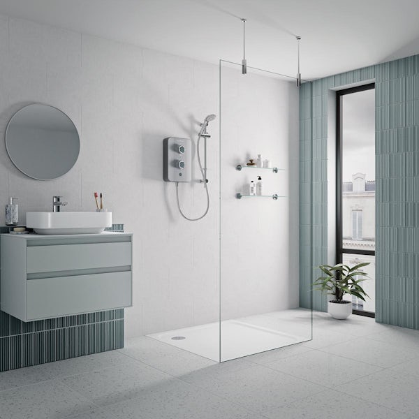 Gainsborough Slim Duo titanium grey electric shower