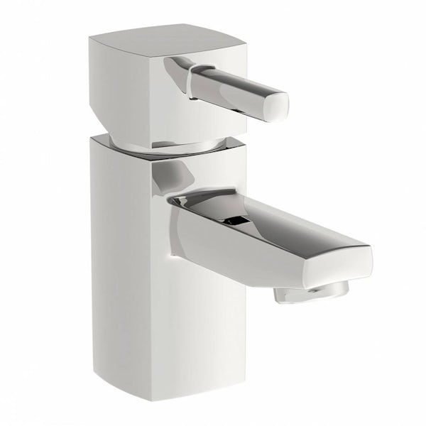 Mode Cooper cloakroom suite with semi pedestal basin 550mm with tap and waste