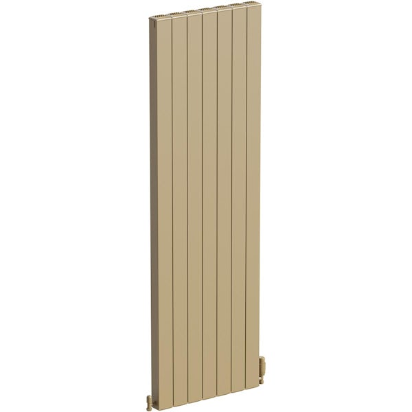 The Heating Co. Edmonton vertical matt bronze aluminium radiator