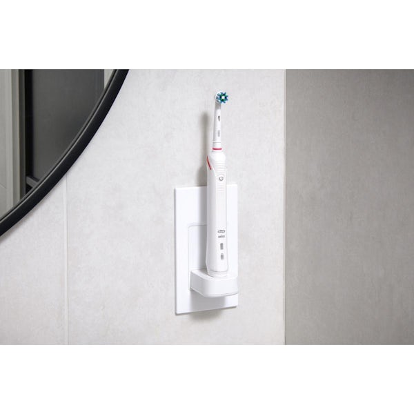ProofVision in-wall white electric toothbrush charger