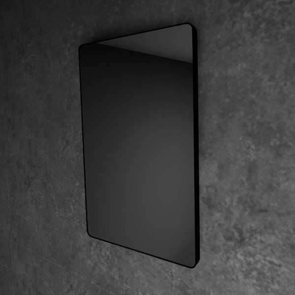 HiB Trim curved black mirror 500 x 700mm