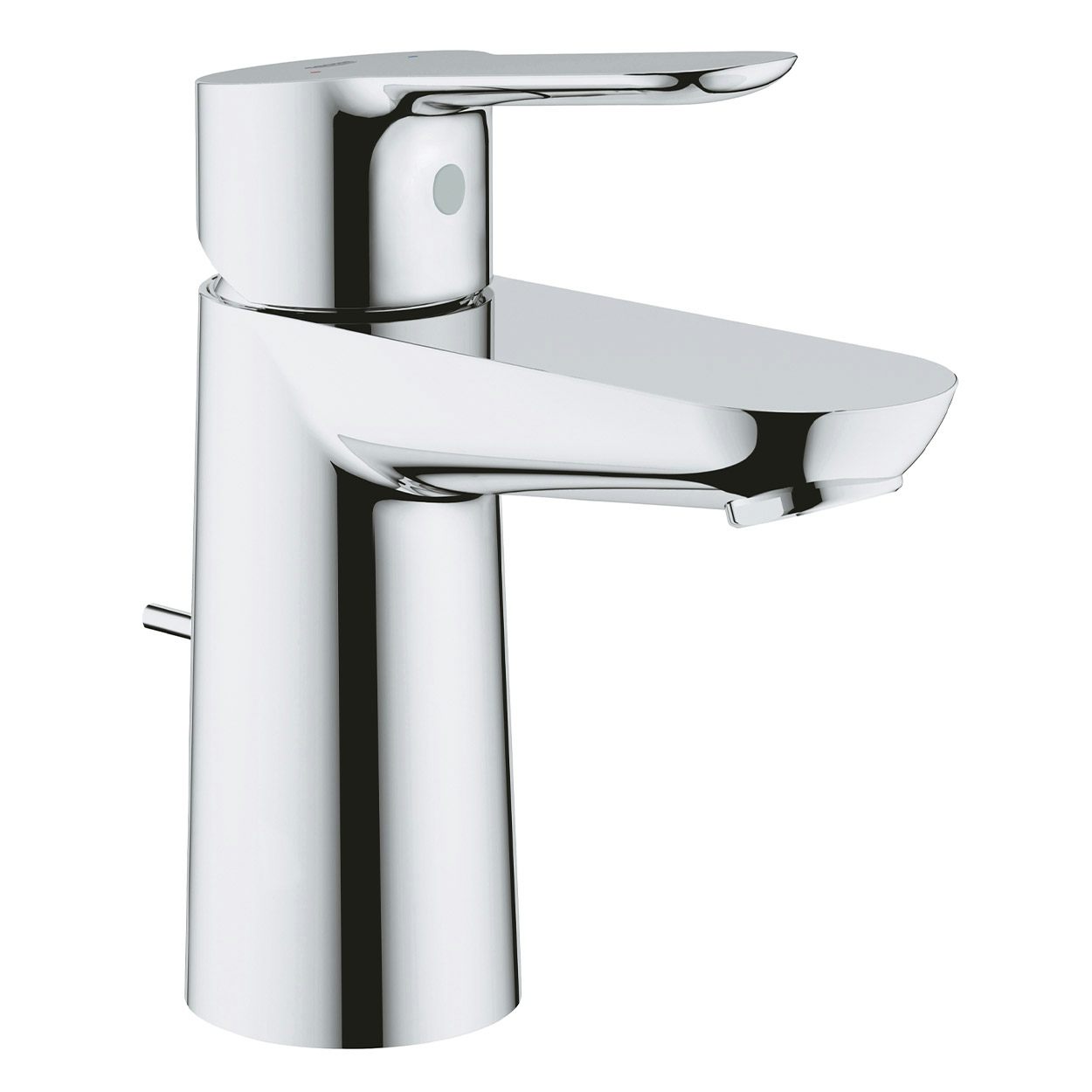 Grohe BauEdge basin mixer tap with pop up waste