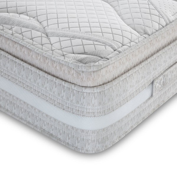 Super King Size Open Coil Mattress with Cushion Top and Airflow Border