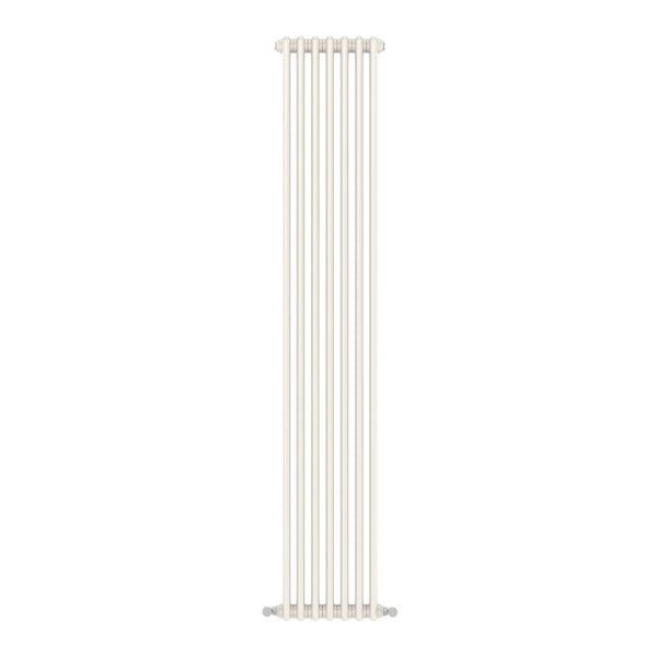 Dulwich vertical white double column radiator 1800 x 335