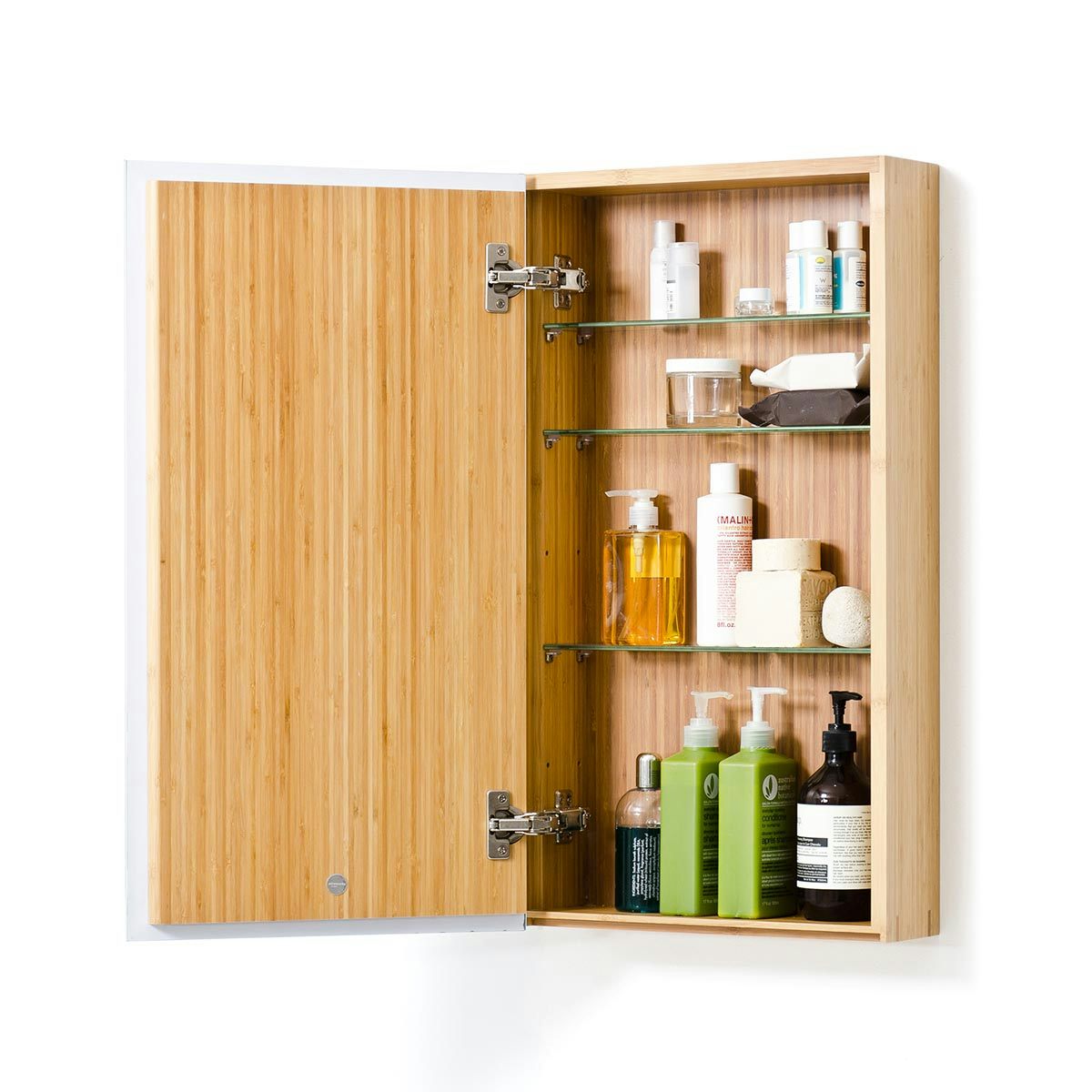 bamboo bathroom mirror cabinet