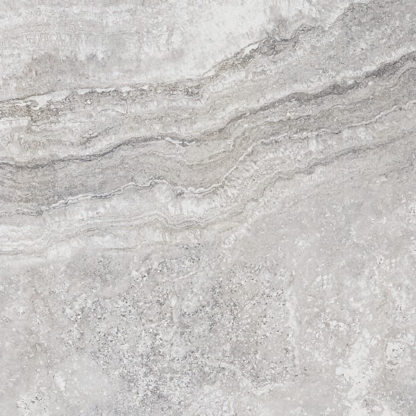 RAK Tech-Marble silver travertino polished wall and floor tile 600mm x 600mm