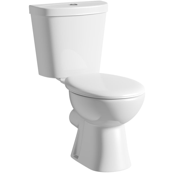Orchard modern close coupled toilet and seat