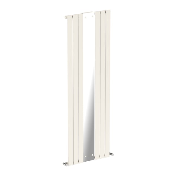 Mode Ellis white vertical radiator with mirror 1840 x 620 offer pack