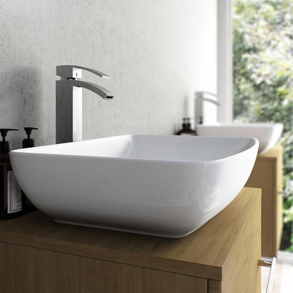 Orchard Wye high rise counter top basin mixer tap