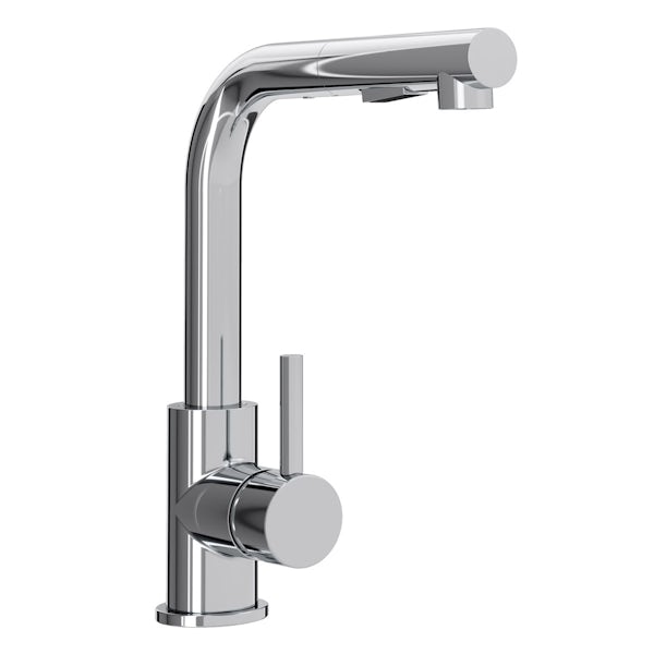 Bristan Macadamia single lever kitchen mixer tap with pull out spout