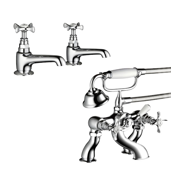 Mira Virtue basin tap and bath shower mixer tap pack