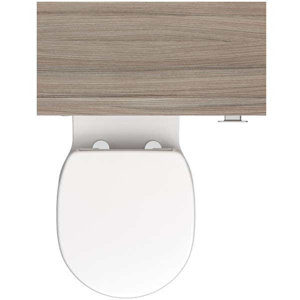 Ideal Standard Concept Space elm back to wall unit with toilet and soft close seat