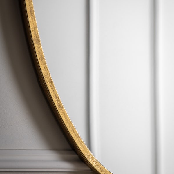 Accents Chattenden mirror in gold 700 x 600mm