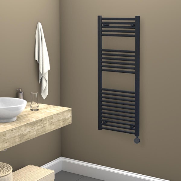 Towelrads Richmond anthracite thermostatic electric towel rail