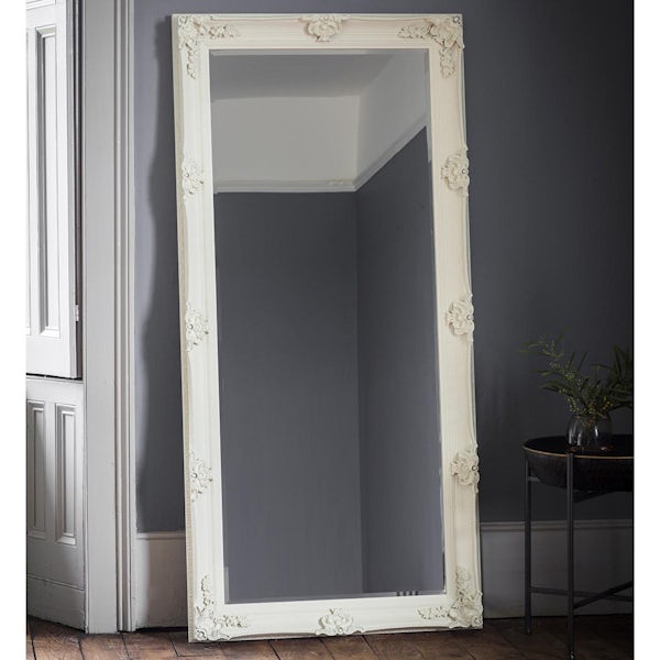 Accents Abbey baroque cream leaner mirror 1650 x 795mm