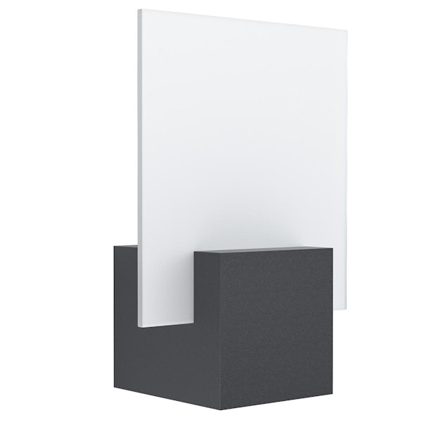 Eglo Adamello outdoor wall light IP44 in black and white