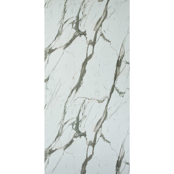 Showerwall Bianco Carrara waterproof proclick shower wall panel