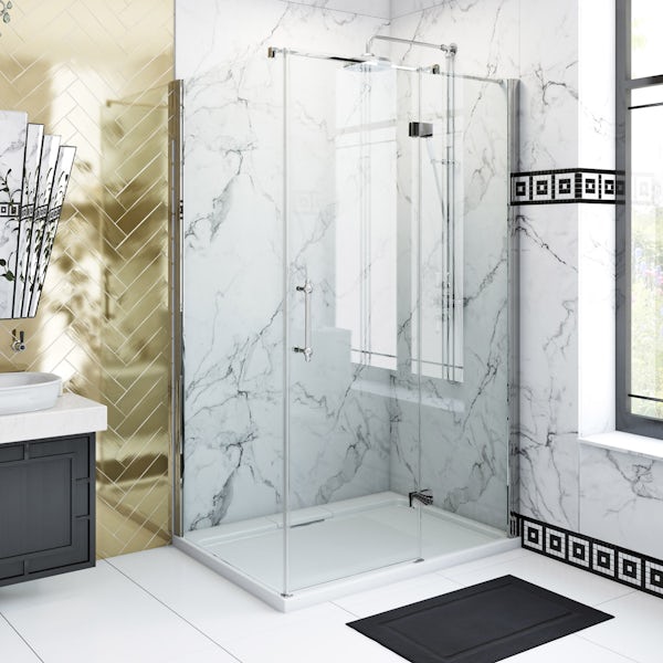 The Bath Co. Beaumont traditional 8mm hinged shower enclosure