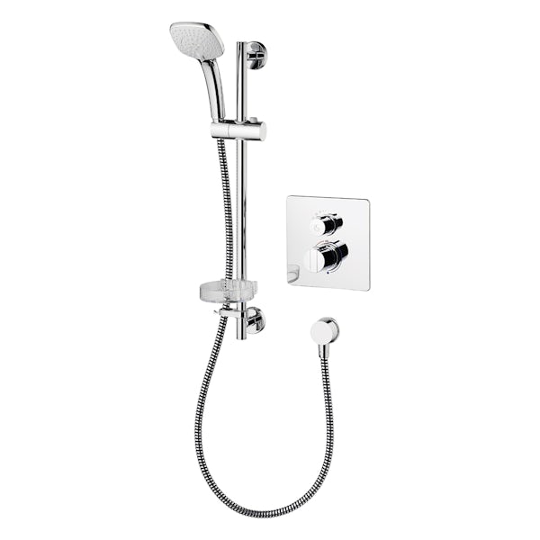 Ideal Standard Easybox slim square concealed thermostatic mixer shower