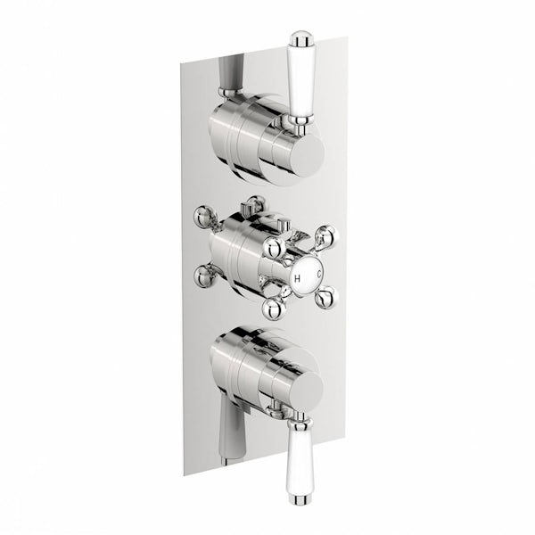 The Bath Co. Winchester triple thermostatic shower valve