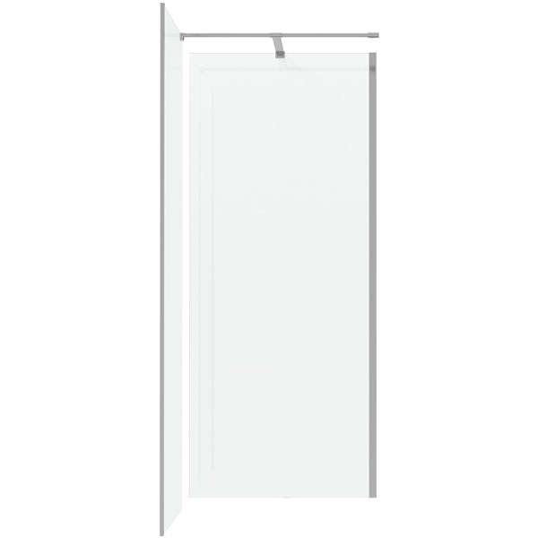 Mode Burton 8mm walk in shower enclosure pack with stone tray